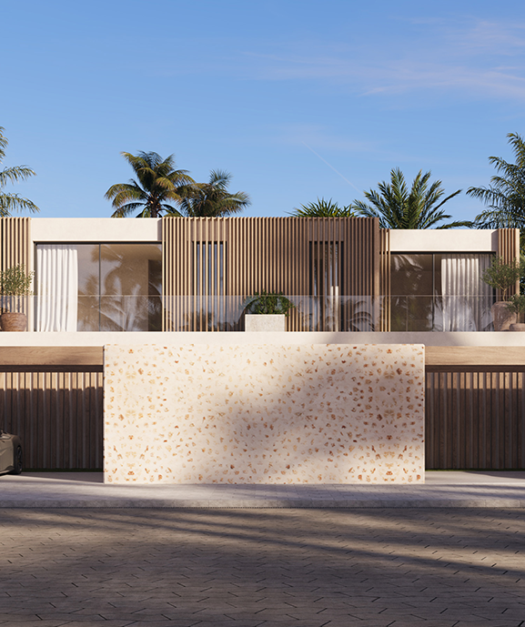 Elegant façades combining traditional materials with modern design.