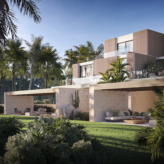 Modular architecture balancing privacy and connection to the surroundings.