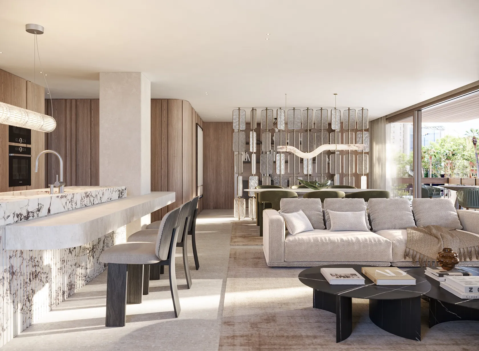 Open spaces filled with natural light