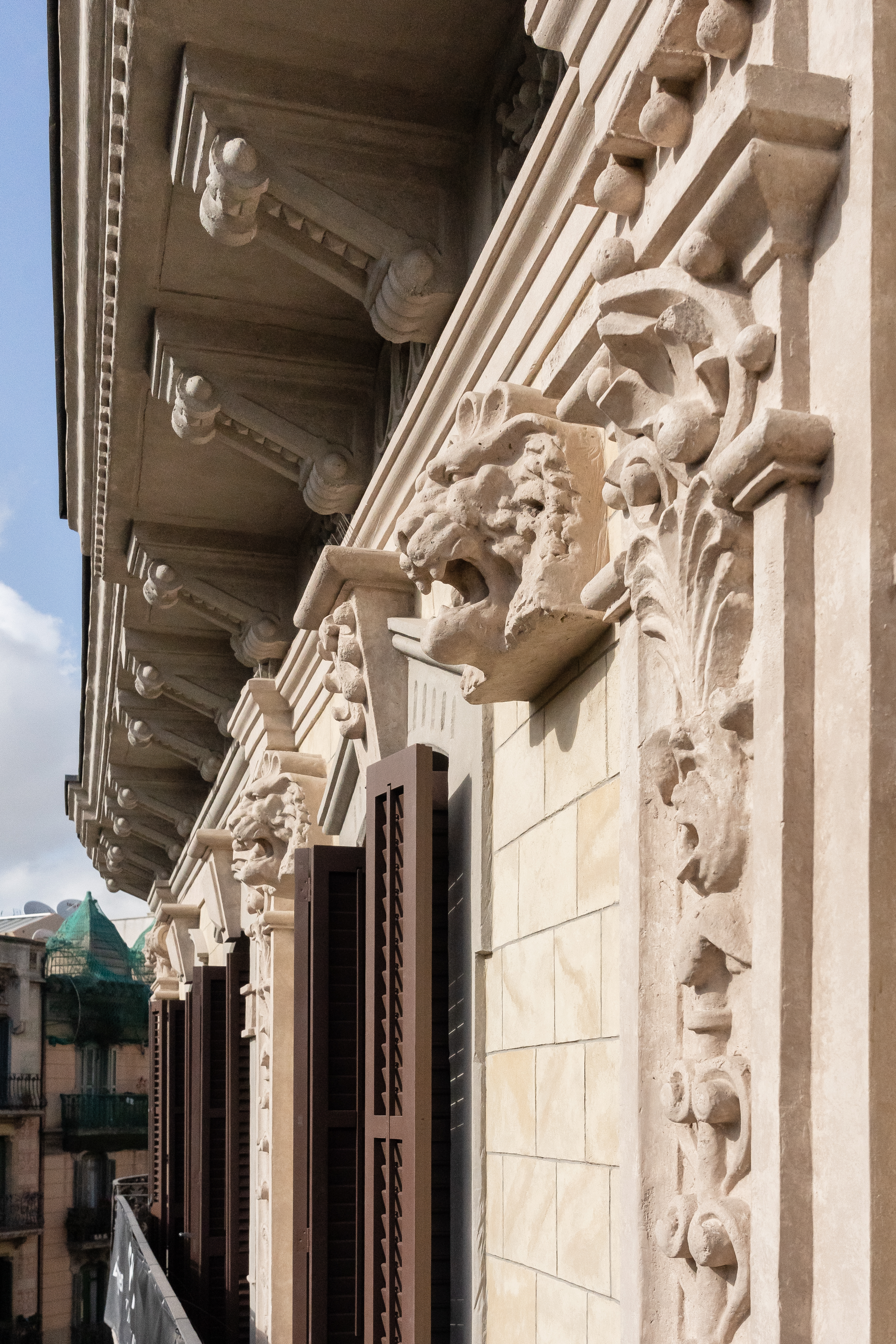 Architectural façade showcasing Barcelona’s Eixample style.