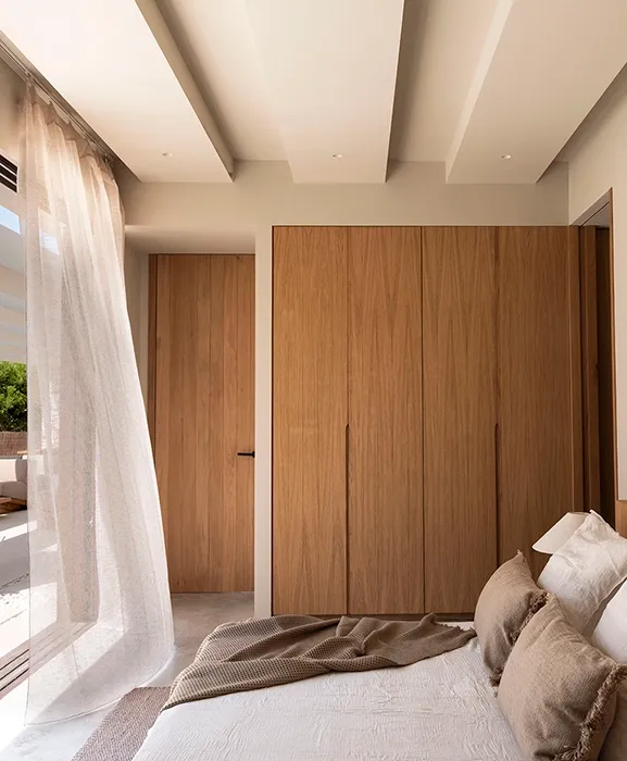 Intimate spaces bathed in Mediterranean light.